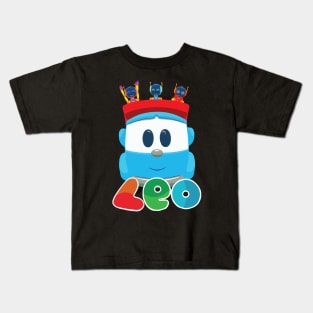 Leo the Truck and Robots Kids T-Shirt